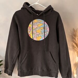 Delta Fleece “Treat People With Kindness” Graphic Hoodie M